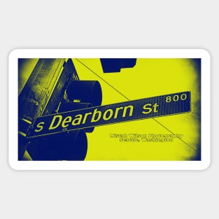 Dearborn Street, Seattle, Washington by Mistah Wilson Sticker